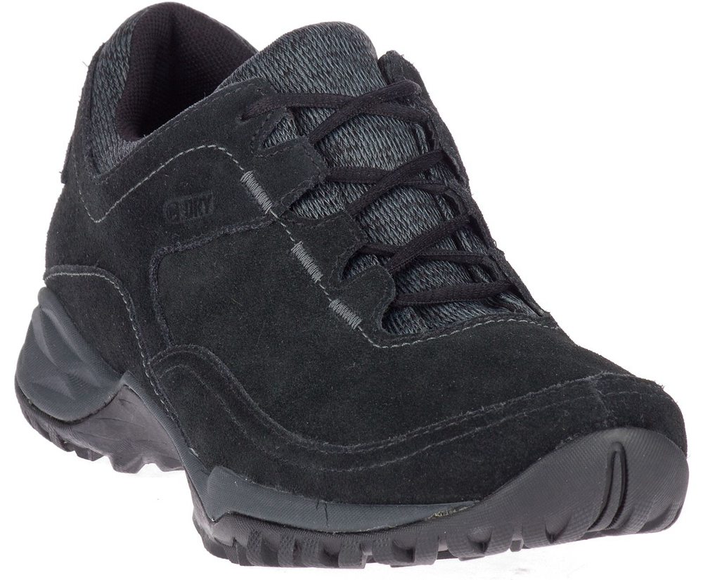 Buty Sportowe Merrell Damskie Czarne - Addison Skórzane Waterproof Q2 - 762095-KVM